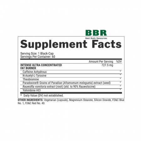 Lipo-6 Black Intense Ultra Concentrate 60 Caps, Nutrex