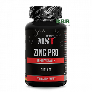 Zinc Pro Bisglycinate 25mg 60 Tabs, MST
