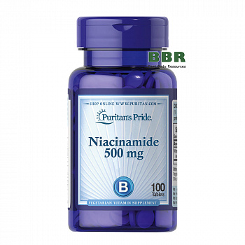 Niacinamide 500mg 100 Tabs, Puritans Pride