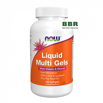 Liquid Multi Gels 180 Softgels, NOW Foods