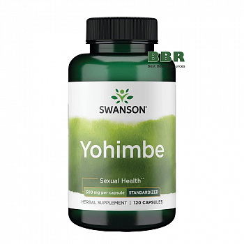 Yohimbe 500mg 120 Caps, Swanson