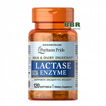 Lactase Enzyme 120 Softgels, Puritans Pride
