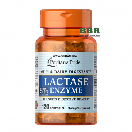Lactase Enzyme 120 Softgels, Puritans Pride Lactase Enzyme 120 Softgels, Puritans Pride
