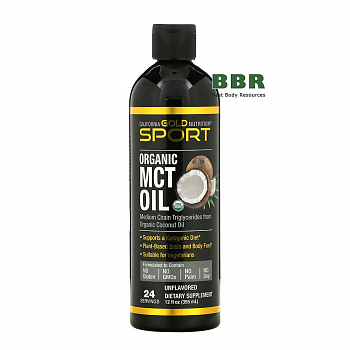 MCT Oil from Coconut 355ml, California GOLD Nutrition