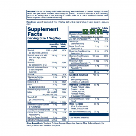 Once Daily Woman Multivitamin 90 Veg Caps, Solaray