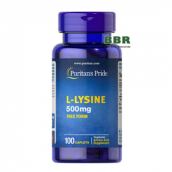 L-Lysine 500mg 100 Tabs, Puritans Pride