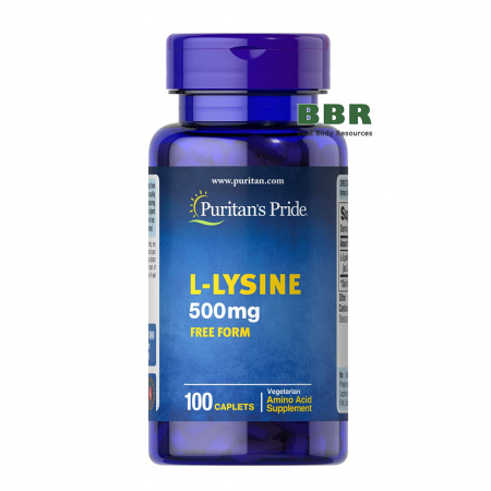 L-Lysine 500mg 100 Tabs, Puritans Pride