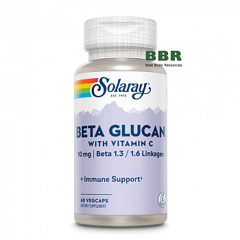 Beta Glucan With Vitamin C 60 Veg Caps, Solaray