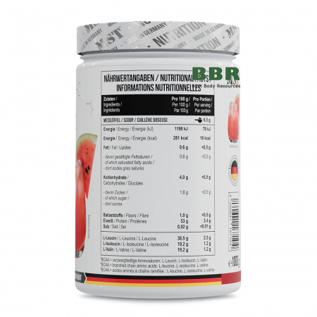 BCAA Zero 1000g, MST
