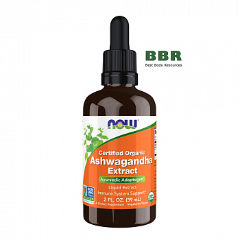 Certified Organic Ashwagandha Extract 59ml, NOW Foods