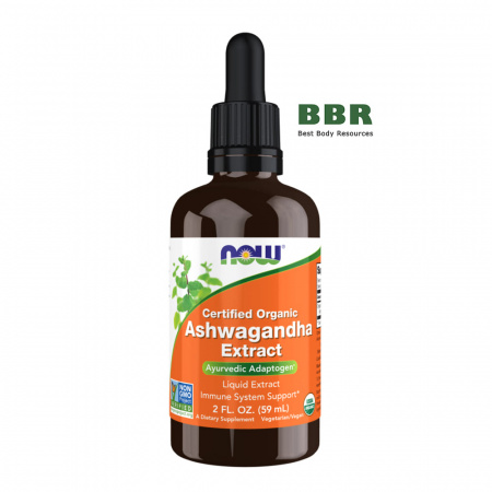 Certified Organic Ashwagandha Extract 59ml, NOW Foods