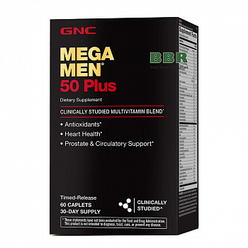 Mega Men 50 Plus 60 Tabs, GNC