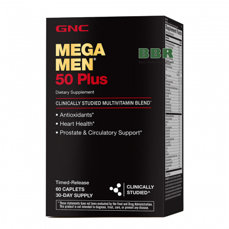 Mega Men 50 Plus 60 Tabs, GNC