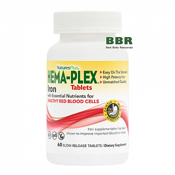 Hema-Plex 60 Tabs, Natures Plus