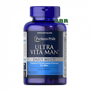Ultra Vita Man Daily Multi Timed Release 90 Tabs, Puritans Pride
