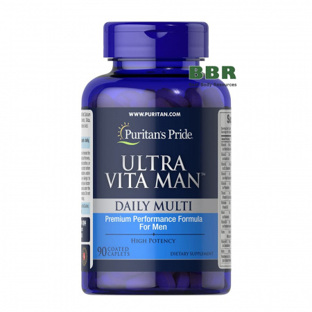 Ultra Vita Man Daily Multi Timed Release 90 Tabs, Puritans Pride Ultra Vita Man Daily Multi Timed Release 90 Tabs, Puritans Pride
