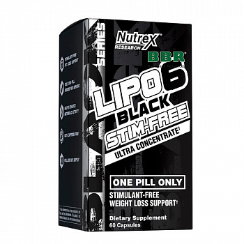 Lipo-6 Black Stim-Free Ultra Concentrate 60 Caps, Nutrex