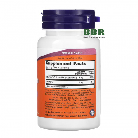 Melatonin 3mg 180 Caps, NOW Foods