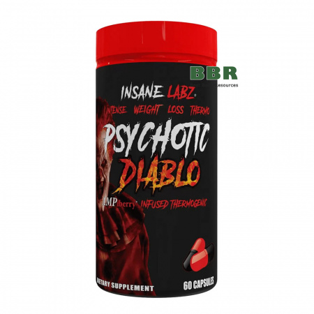 Psychotic Diablo 60 Caps, Insane Labz Psychotic Diablo 60 Caps, Insane Labz