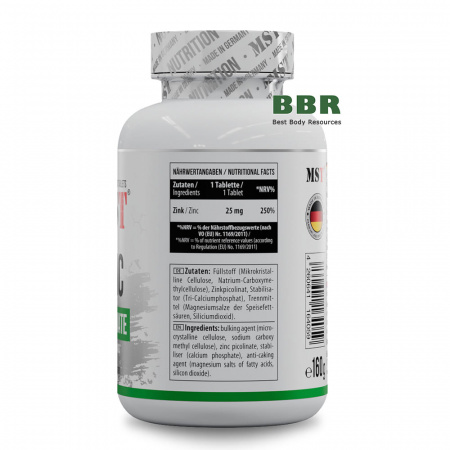 Zinc Picolinate 25mg 200 Tabs, MST