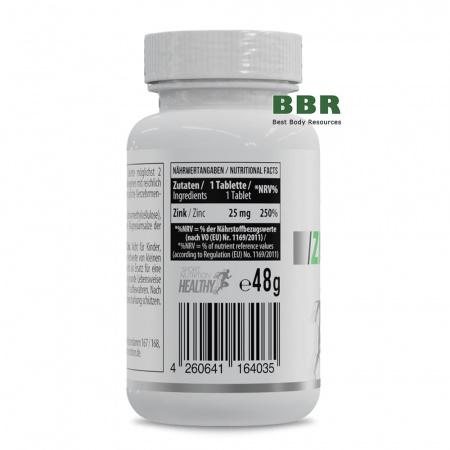 Healthy Zinc Picolinate 25mg 60 Tabs, MST