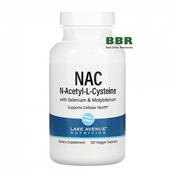 NAC N-Acetyl-L-Cysteine with Selenium 120 Veg Caps, Lake Avenue