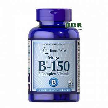Vitamin B-150 Complex 100 Tabs, Puritans Pride