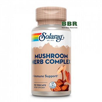 Mushroom Herb Complex 90 Veg Caps, Solaray