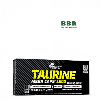 Taurine Mega Caps 1500 120 Сaps, Olimp