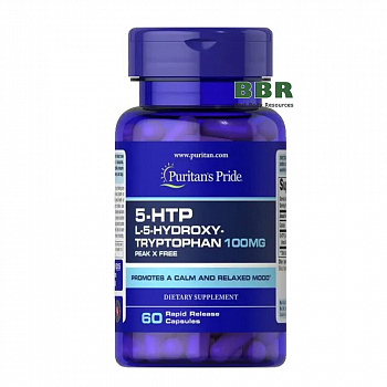 5-HTP 100mg 60 Caps, Puritans Pride