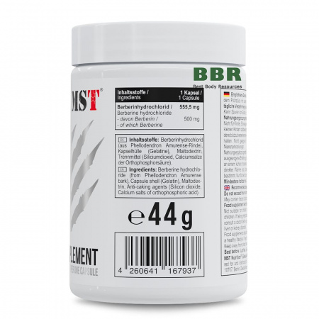 Berberine 500mg 60 Caps, MST