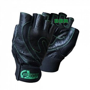 Перчатки Glove Scitec Green Leather Style, Scitec Nutrition