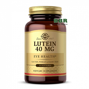 Lutein 40mg Eye Health 30 Softgels, Solgar