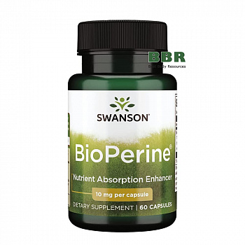 BioPerine 10mg 60 Caps, Swanson