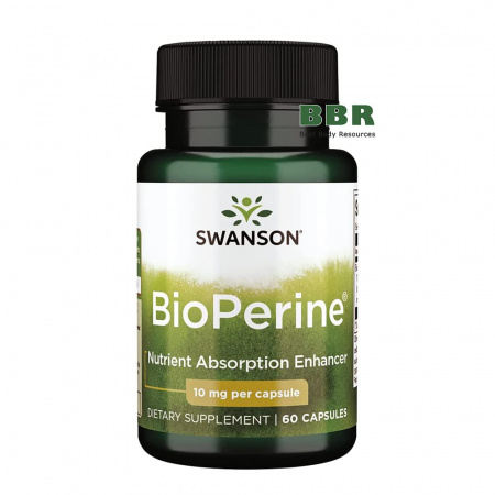 BioPerine 10mg 60 Caps, Swanson BioPerine 10mg 60 Caps, Swanson