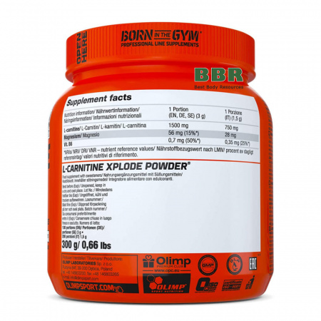 L-Carnitine Xplode 300g, Olimp