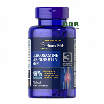 Glucosamine Chondroitin MSM Double 60tab, Puritans Pride