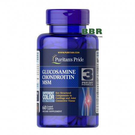 Glucosamine Chondroitin MSM Double 60tab, Puritans Pride