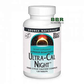 Ultra-Cal Night 120 Tabs, Source Naturals