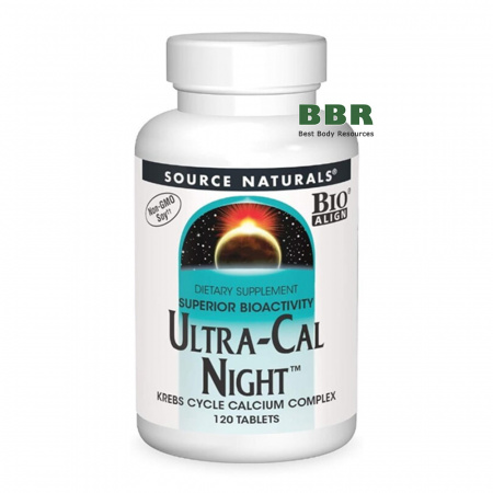 Ultra-Cal Night 120 Tabs, Source Naturals