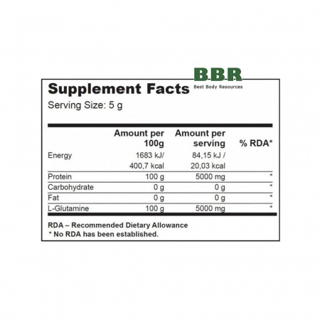 100% L-Glutamine 500g, BioTechUSA