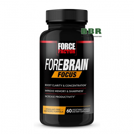 ForeBrain Focus 60 Veg Caps, Force Factor