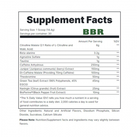 Pre-Workout Total War 441g, Redcon1
