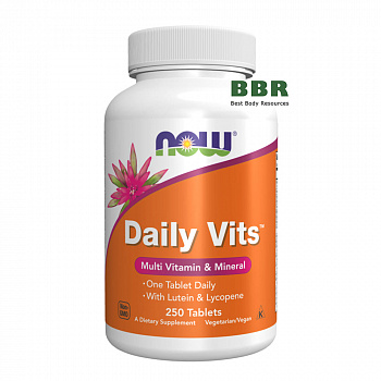 Daily Vits 250 Tabs, NOW Foods
