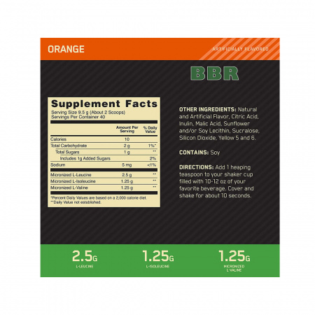 BCAA 5000 Powder 380g, Optimum Nutrition