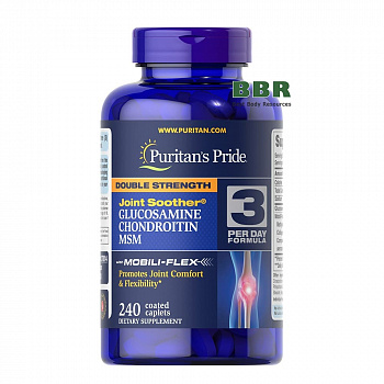Double Strength Glucosamine, Chondroitin MSM 240 Tabs, Puritans Pride