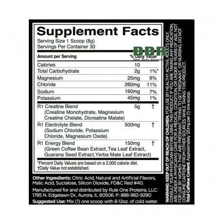 R1 Charged Creatine 270g, Rule One