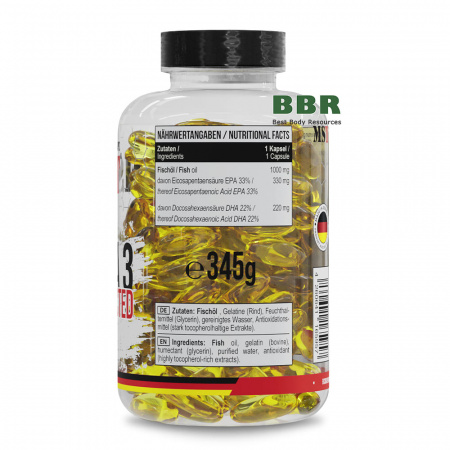 Omega 3 Selected 550mg EPA DHA 240 Caps, MST