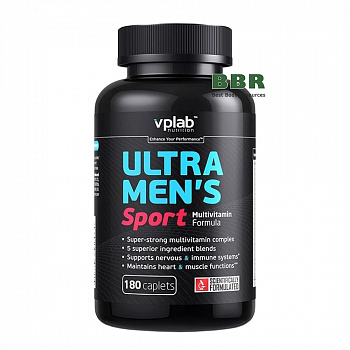 Ultra Mens Sport Multivitamin 180 caps, VP Lab