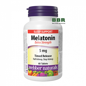 Melatonin 5mg 60 Tabs, Webber Naturals